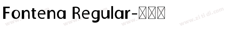 Fontena Regular字体转换